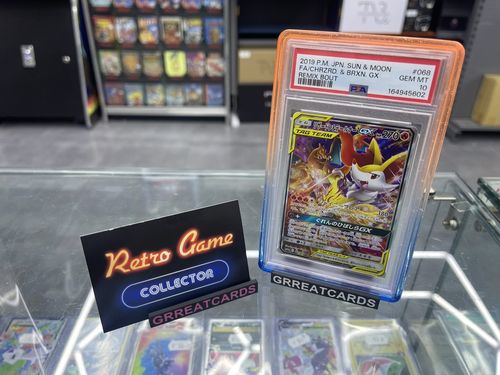 Pokemon TCG : Charizard & Braixen GX sm11a 068 PSA 10